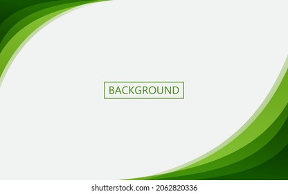 Dynamic banner template design. Abstract template with green waves with soft style. suitable for banners, flyers and more