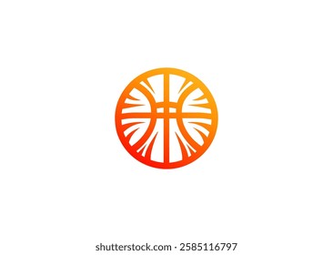 A dynamic basketball logo representing energy, teamwork, and the excitement of the game.