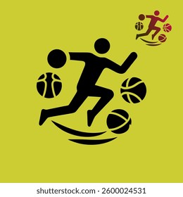 Dynamic Basketball Player in Action

