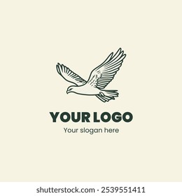 "Dynamic Bird Logo Design Representing Freedom and Vision"

