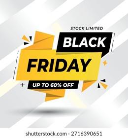 Dynamic Black Friday Discount Label with 60 Off