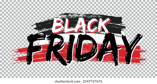 Projeto dinâmico de estilo de pincelada de promoção Black Friday