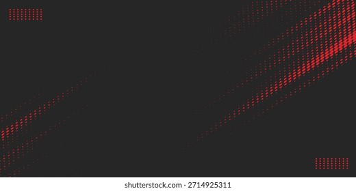 Fondo abstracto de semitono grunge negro y rojo dinámico con textura de trazo de pincel diagonal, diseño moderno y audaz adecuado para carteles deportivos, Anuncios de juegos, temas de carreras, publicidad digital.