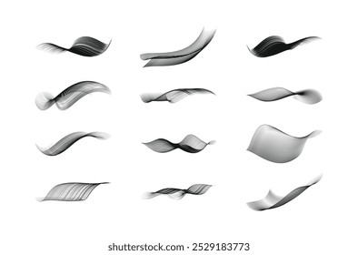 Patrones de líneas abstractas en blanco y negro dinámicos: fluidez y movimiento en pinceladas de tinta.