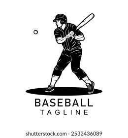 Dynamic black and white baseball mascot logo. The design features a fierce, stylized mascot. The character captures the essence of baseball while making a memorable statement.