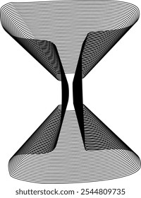 Elemento dinámico de diseño de ondas fluidas en blanco y negro. Elemento de mezcla de línea de Vector de color gris de líneas onduladas Abstractas. Conjunto de Formas de gradiente de línea ondulada. Diseño dinámico vibrante de curva moderna mínima, fuente 