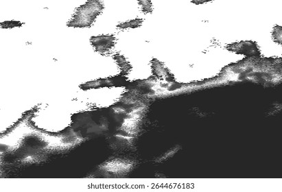 Textura grunge em preto e branco dinâmica com respingos de tinta artísticos, para apresentações modernas, marca afiada ou cenários digitais