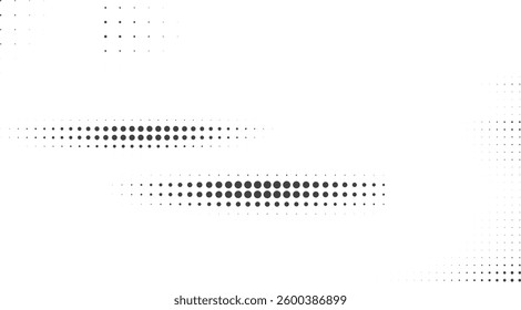 Dynamic Black and White Halftone Dots Background for Pop Art Designs