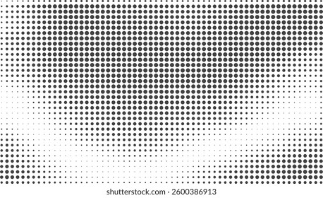 Dynamic Black and White Halftone Dots Background for Pop Art Designs