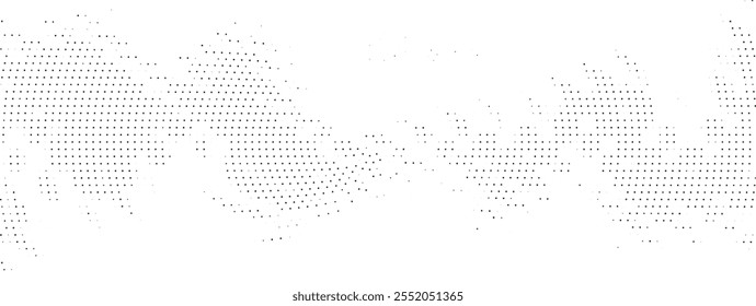 Dynamic Black and White Halftone Wave Pattern Stylish Geometric Design for Product Banners and Covers