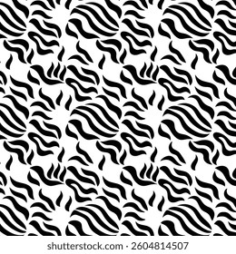 Dynamic Black and White Optical Stripe Pattern for Creative Design