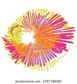  A dynamic black and white radial burst pattern with converging lines creating a sense of rapid movement or explosion from the center.