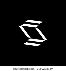 Dynamic BlackTech Letter S logo
