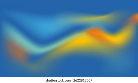 Dynamic blend of colors creating an energetic, abstract feel.