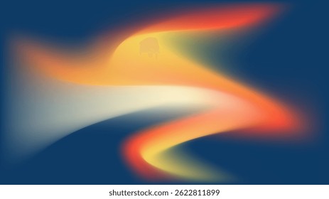 A dynamic blend of colors creating a mesmerizing abstract design.