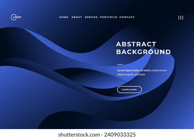 Dynamic Blue Abstract Background Stunning Flat Illustration for Modern Web Projects