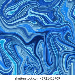 Textura de mármol fluida abstracta azul dinámica con ondas giratorias y movimiento, fondo líquido artístico perfecto para el arte abstracto, diseño moderno y tecnología creativa visual.