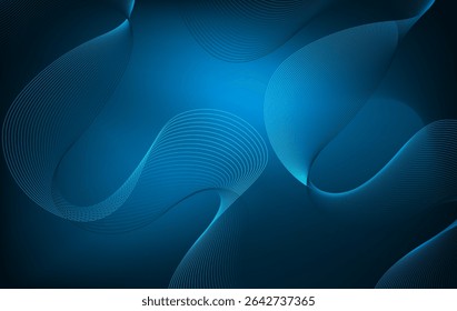 Dynamic Blue Abstract Wave Background for Corporate Use