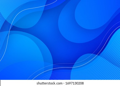 Dynamic blue background with abstract fluid textured design. vector illustration