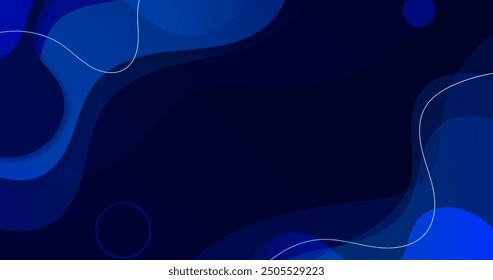 Dynamic blue background with abstract shapes vector design in eps 10