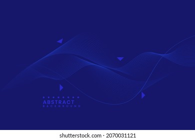 Dynamic blue background.
Dark blue flowing wave line pattern