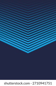 Dynamische blaue Chevron Linien abstrakter Hintergrund für Sport Trikot Sublimation