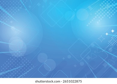 Dynamic Blue Geometric Vector Background
