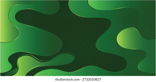 Diseño de degradado azul dinámico con Formas en capas curvas y patrón de semitono circular. Fondo de Profesional para presentaciones de tecnología y recursos de redes sociales. Movimiento fluido con tonos profundos de zafiro y cian.