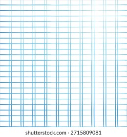 Cuadrícula azul dinámica con líneas de Vertical que se desvanecen: diseño minimalista geométrico moderno del marco de alambre para los fondos futuristas y digitales