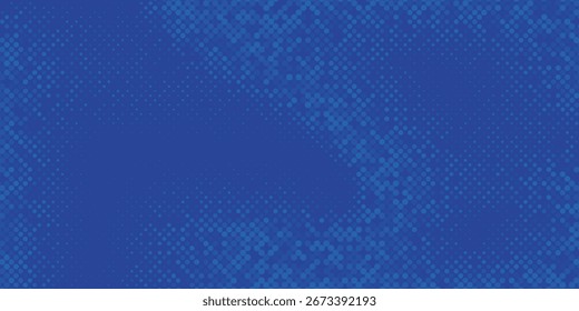 Fondo grunge semitono azul dinámico con patrón de puntos. Perfecto para el diseño deportivo, póster, Anuncio, volante, Plantilla de juegos y decoración abstracta moderna.