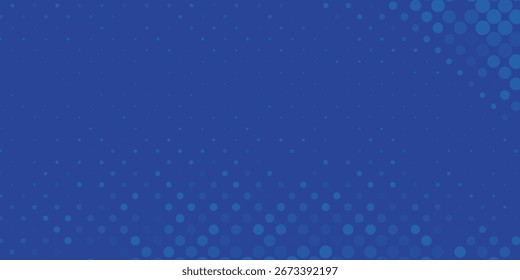 Fondo grunge semitono azul dinámico con patrón de puntos. Perfecto para el diseño deportivo, póster, Anuncio, volante, Plantilla de juegos y decoración abstracta moderna.