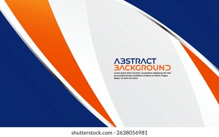 Dynamic Blue and Orange Abstract Background with Flowing Curves and Modern Design for Presentations and Business Use Perfect for Digital Projects