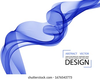 Dynamic blue wave. Abstract background for a leaflet , flyer, presentation, or website.