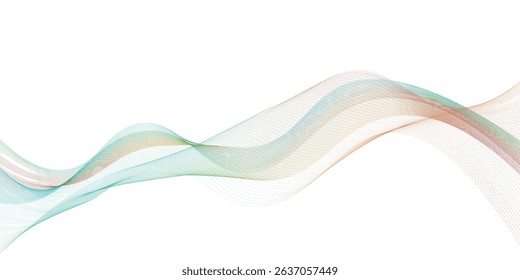 Dynamic blue wave abstract background with white space. Modern, clean design with flowing curves, versatile for business, technology, and creative