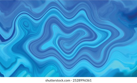 Fundo abstrato de ondas azuis dinâmicas com design fluido. Ideal para sites, apresentações e designs gráficos. Linhas suaves e ondulantes criam um humor sereno e oceânico