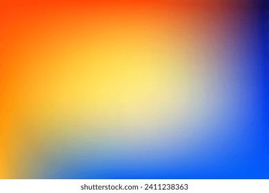 fondo de degradado de color azul y amarillo dinámico con textura suave. Vector EPS 10.