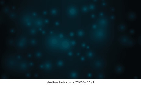 Fondo dinámico de partículas borrosas. Modernas luces borrosas vectoriales fondo abstracto. Grandes datos. Ilustración vectorial.