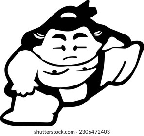 Dynamic, bold, and captivating sumo mascot in stunning vector art