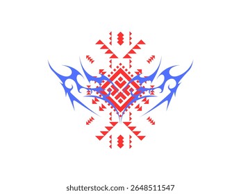 Dynamic and bold tribal-shape vector featuring sharp, flowing lines and abstract patterns inspired by traditional tribal art. Ideal for tattoo designs, logos, apparel, and decorative artwork. This hig