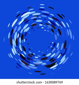 Dynamic border frame, speed effect, spiral movement, swirling circles, swirling grungy elements, circular abstract pattern.