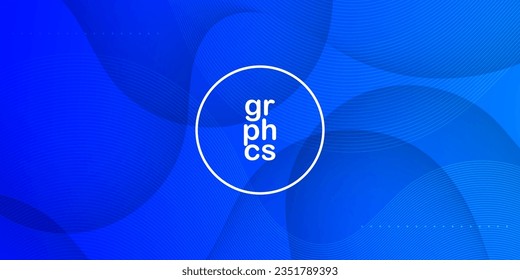 Dynamic bright colorful abstract geometric background with blue wave shape and line design vector. Editable for banner cover book flayer and other element graphic design. Eps10 vector