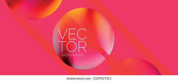 Elementos geométricos dinámicos de colores vivos con gradientes fluidos, luces y sombras se mezclan en un fondo mínimo, creando una composición cautivadora
