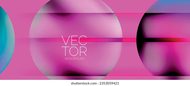 Dynamic bright colorful geometric elements with fluid gradients, lights, shadows blend in a minimal backdrop, creating captivating composition