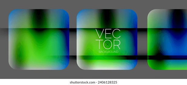 Dynamic bright colorful geometric elements with fluid gradients, lights, shadows blend in a minimal backdrop, creating captivating composition