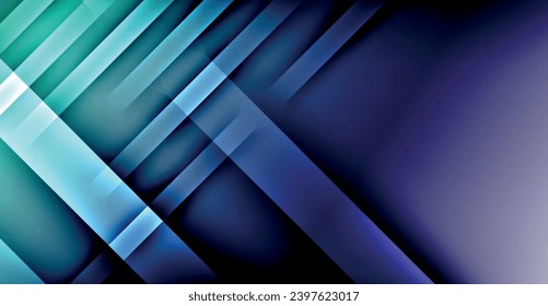 Dynamic Bright Colorful Lines, Shadow Style Stripes Geometric Vector Illustration For Wallpaper, Banner, Background, Card, Book Illustration, landing page