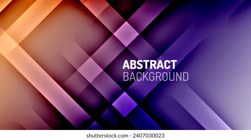 Dynamic Bright Colorful Lines, Shadow Style Stripes Geometric Vector Illustration For Wallpaper, Banner, Background, Card, Book Illustration, landing page