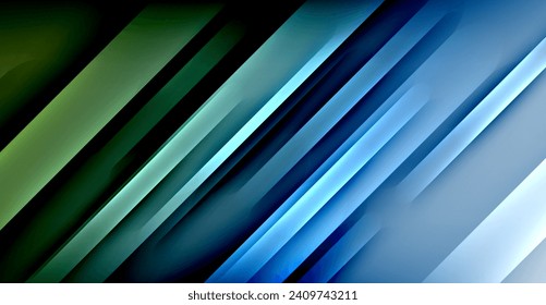 Líneas Coloridas Dinámicas Brillantes, Rayas De Estilo Sombra Ilustración De Vector Geométrico Para Papel De Fondo, Cartel, Fondo, Tarjeta, Ilustración Del Libro, Página De Inicio