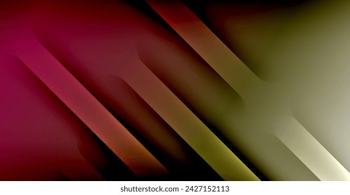 Dynamic Bright Colorful Lines, Shadow Style Stripes Geometric Vector Illustration For Wallpaper, Banner, Background, Card, Book Illustration, landing page