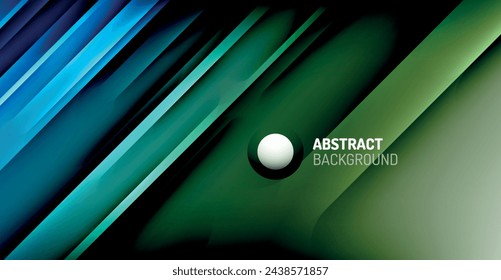 Dynamic Bright Colorful Lines, Shadow Style Stripes Geometric Vector Illustration For Wallpaper, Banner, Background, Card, Book Illustration, landing page