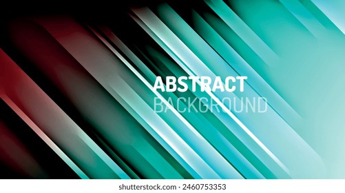 Dynamic Bright Colorful Lines, Shadow Style Stripes Geometric Vector Illustration For Wallpaper, Banner, Background, Card, Book Illustration, landing page